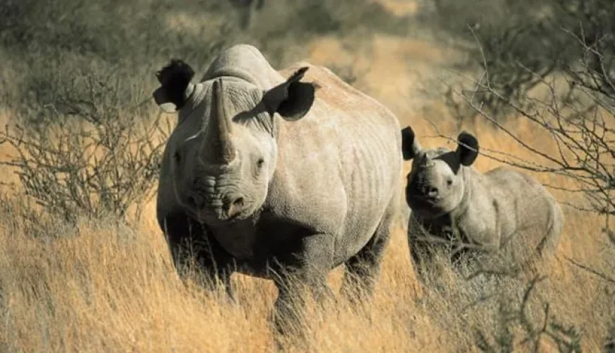 Rhino Tracking In East Africa